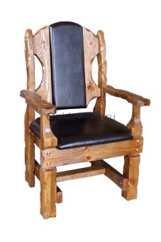 Старинное кресло Емеля (кожа)