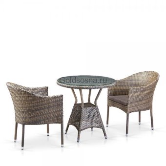 Комплект плетеной мебели из ротанга T705ANT/Y350G-W1289 2Pcs Pale