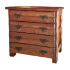 Комод деревянный Барин 2 (4 ящика) с элементами ковки