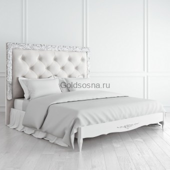 Кровать двуспальная Silvery Rome S218D с мягким изголовьем