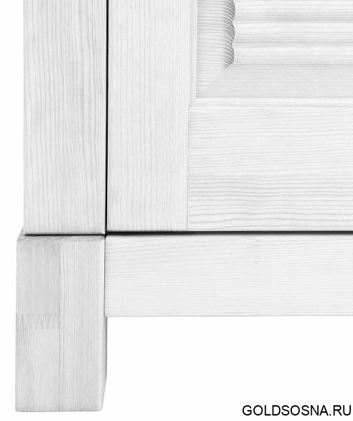 Стол письменный Рауна 20 2-х тумбовый (белый воск УКВ)