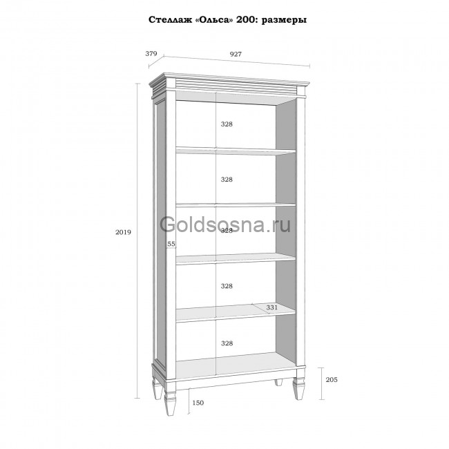 (2.1.1) Стеллаж Ольса 200/000