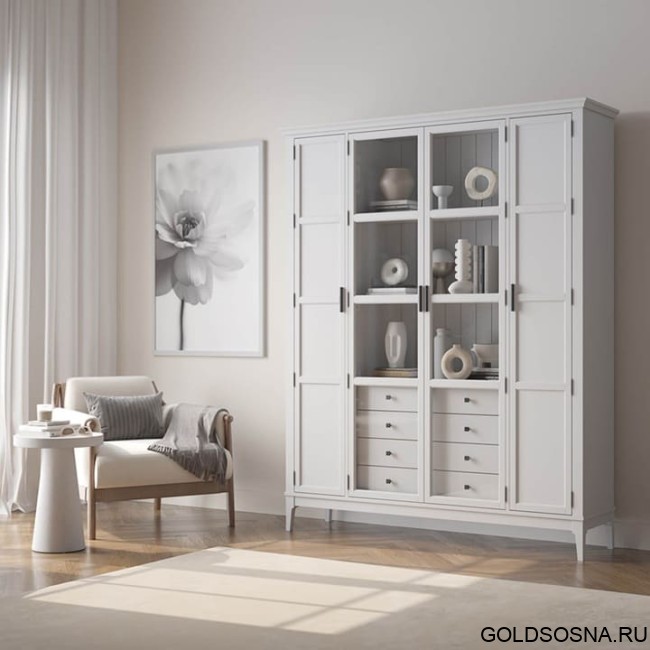 Шкаф для книг Квадро-С 422Ф/04