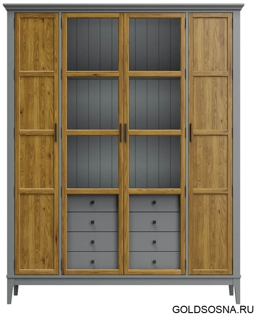 Шкаф для книг Квадро-С 422Ф/04