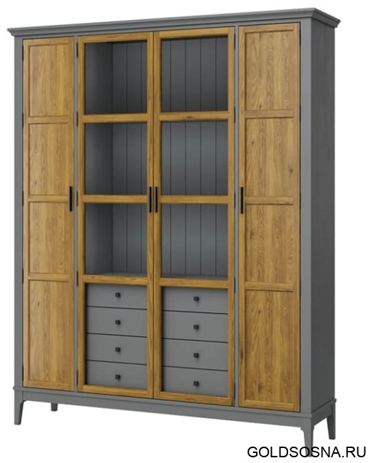 Шкаф для книг Квадро-С 422Ф/04