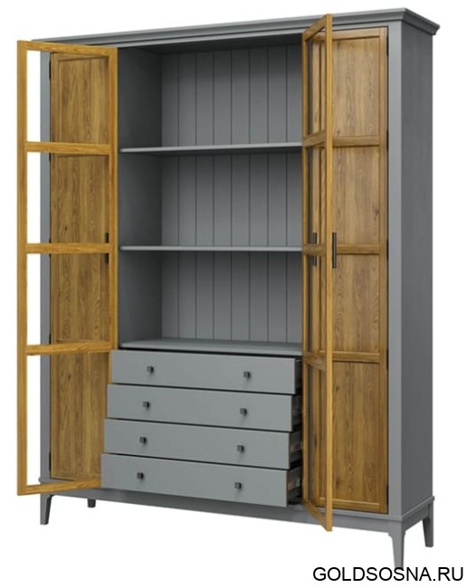 Шкаф для книг Квадро-С 422Ф/04