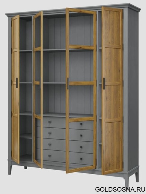 Шкаф для книг Квадро-С 422Ф/04