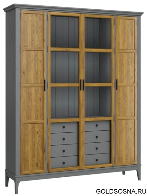 Шкаф для книг Квадро-С 422Ф/04