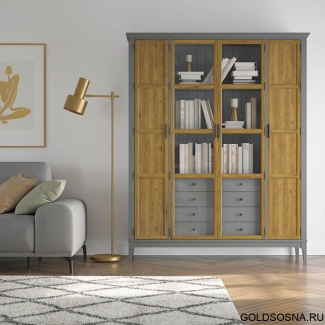 Шкаф для книг Квадро-С 422Ф/04