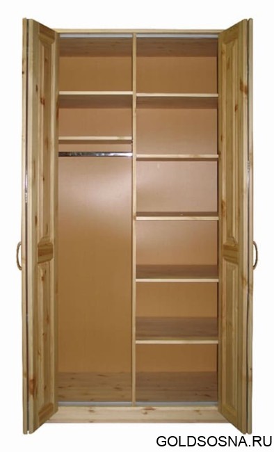 Шкаф-гармошка 4-х дверный (комбинированный) Герман-4