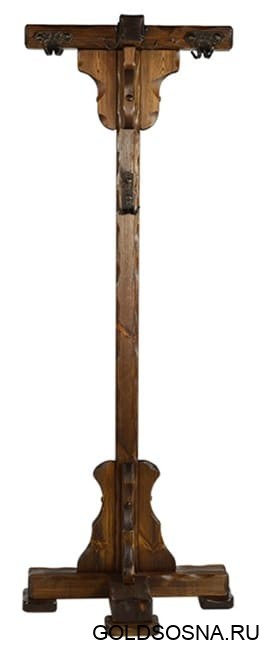 Вешалка напольная с элементами ковки Вешалка напольная с элементами ковки