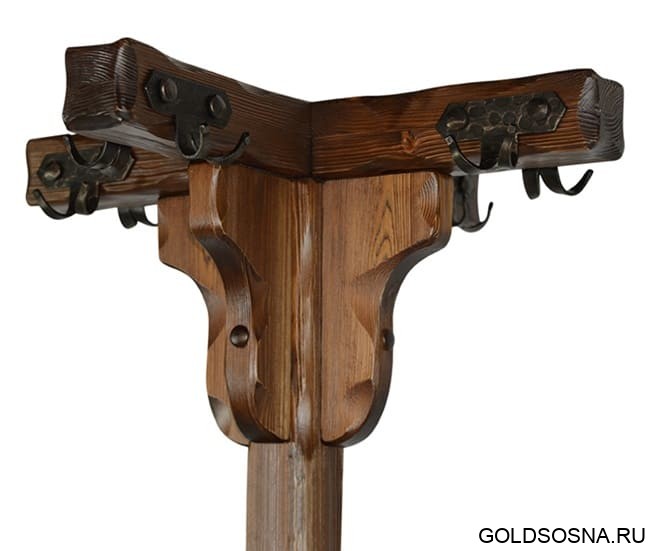 Вешалка напольная с элементами ковки Вешалка напольная с элементами ковки