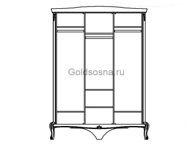 Шкаф для одежды Мокко ММ-316-01/03Б