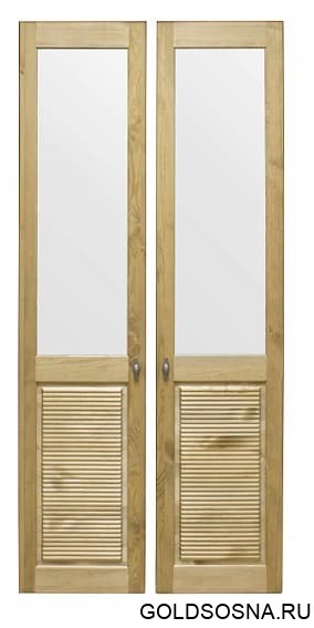 Комплект дверей к стеллажу Рауна 20 (бейц/масло)