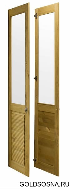 Комплект дверей к стеллажу Рауна 20 (бейц/масло)