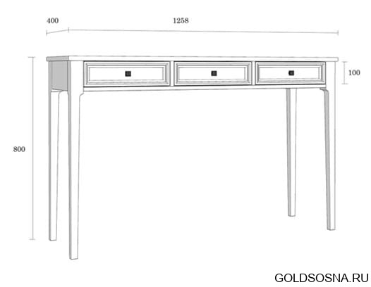 Стол консольный Квадро-С 03