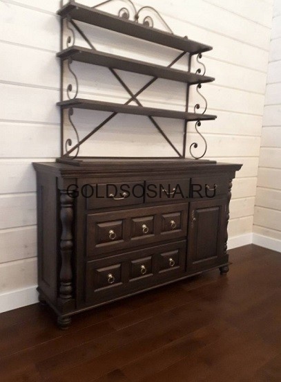 Комод Валенсия с кованой граверсой 2-2