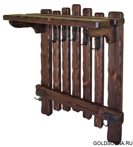 Вешалка настенная Добряк 1 с элементами ковки Вешалка настенная Добряк 1 с элементами ковки