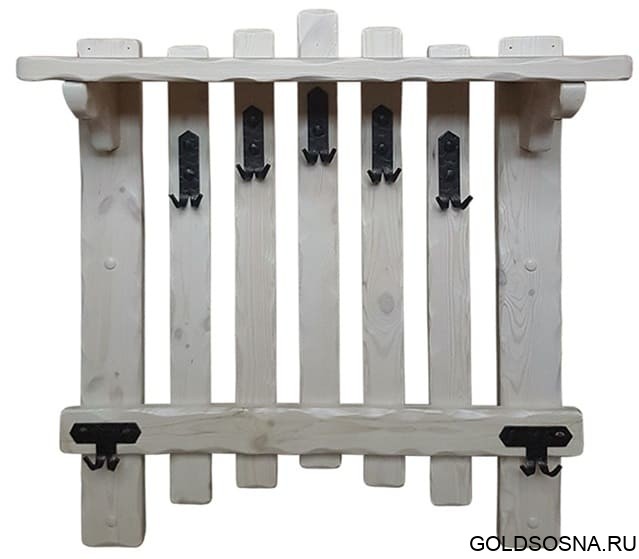 Вешалка настенная Добряк 1 с элементами ковки Вешалка настенная Добряк 1 с элементами ковки