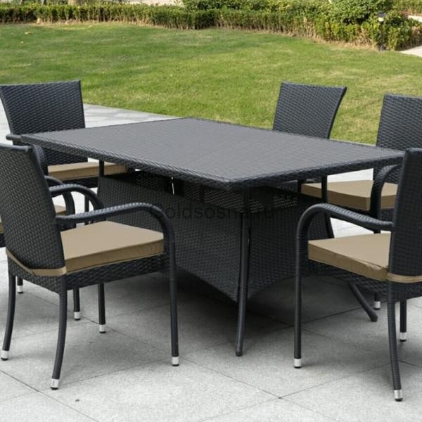 Плетеный стол AFM-170S Black Плетеный стол AFM-170S Black