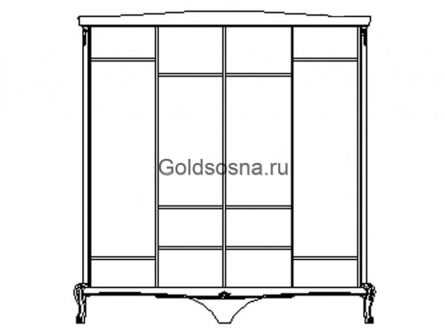 Шкаф для одежды Мокко ММ-316-01/04 (с зеркалом)