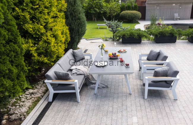 Обеденный стол Монтелло из алюминия