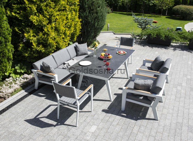 Обеденный стол Монтелло из алюминия