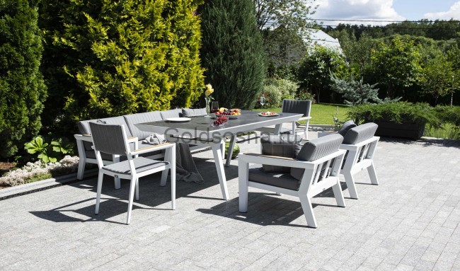 Обеденный стол Монтелло из алюминия