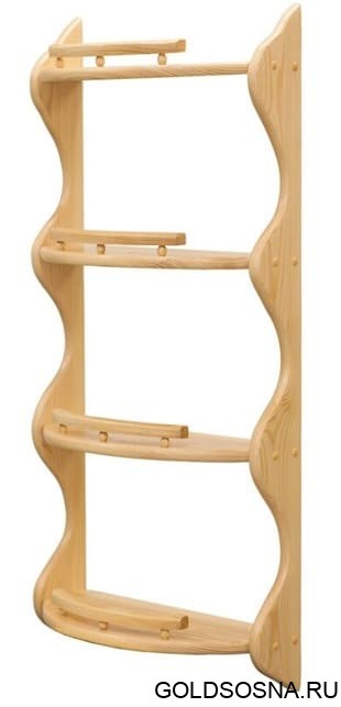 Полка прямая 4-ая (без балясин) Полка прямая 4-ая (без балясин)