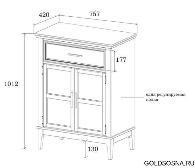 Тумба Квадро-С 21