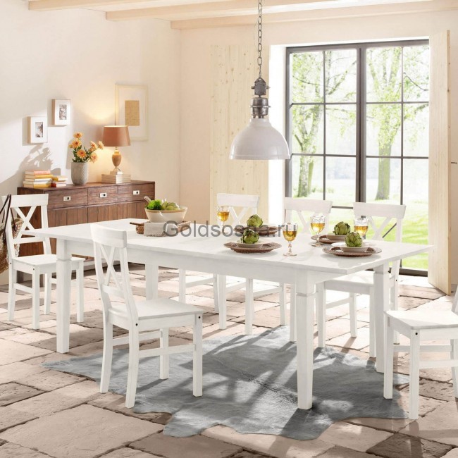 Стол обеденный Мадрид 160 со вставкой