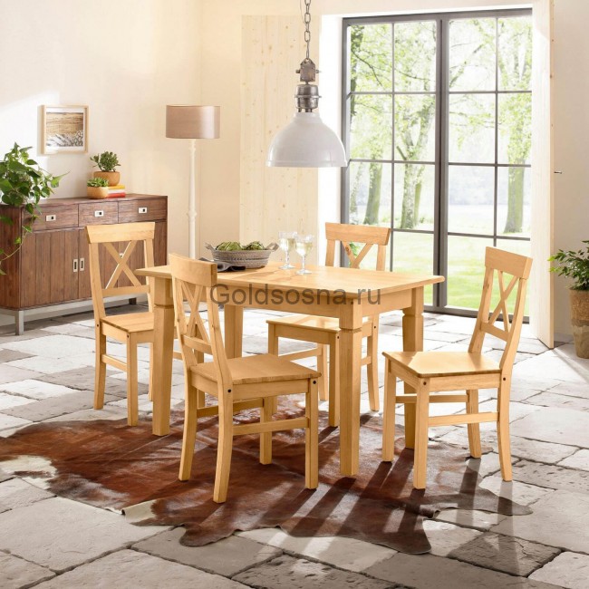 Стол обеденный Мадрид 160 со вставкой