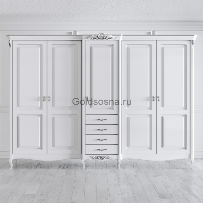 Шкаф пятидверный Silvery Rome Шкаф пятидверный Silvery Rome