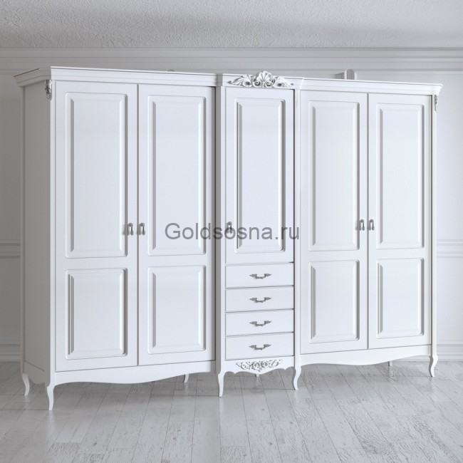 Шкаф пятидверный Silvery Rome Шкаф пятидверный Silvery Rome