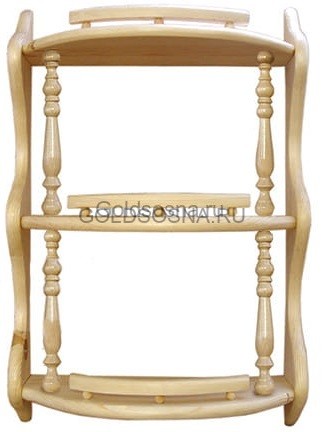 Полка прямая 3-ая (с балясинами)