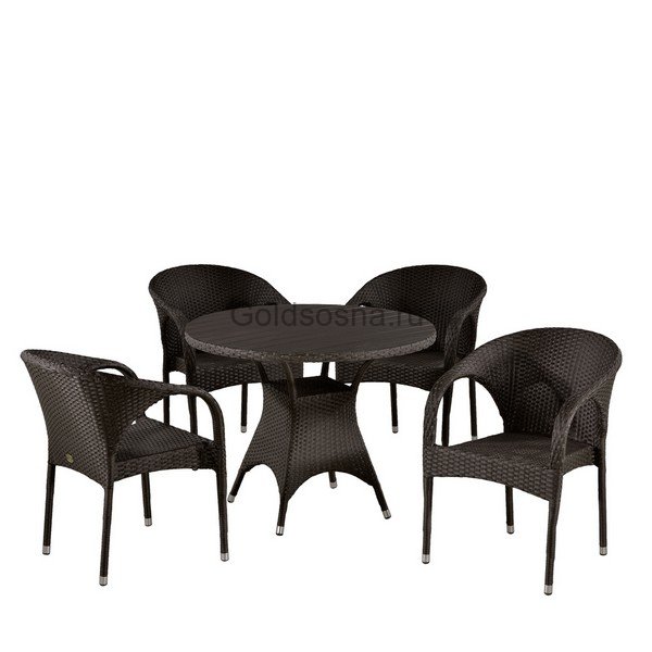 Комплект плетеной мебели из ротанга T190AD/Y290B-W52 Brown 4Pcs