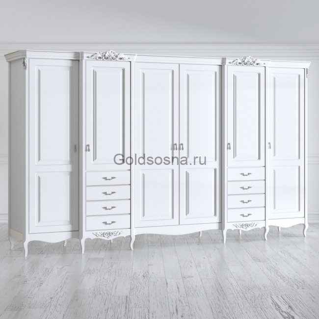 Шкаф шестидверный Silvery Rome Шкаф шестидверный Silvery Rome