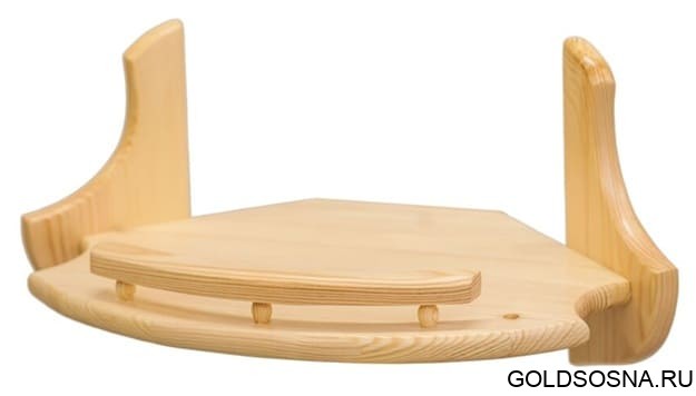 Полка угловая одинарная Полка угловая одинарная