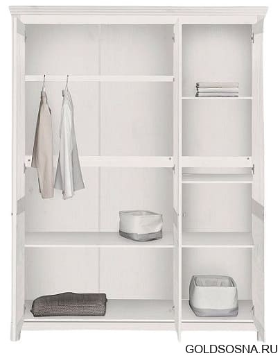 Полка к шкафу Рауна 30, 40, 50 (103х55) белый воск УКВ Полка к шкафу Рауна 30, 40, 50 (103х55) белый воск УКВ