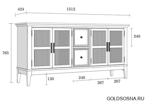 Тумба ТВ Квадро-С 42