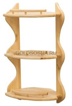 Полка угловая 3-ая (без балясин)