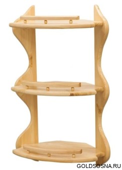 Полка угловая 3-ая (без балясин) Полка угловая 3-ая (без балясин)