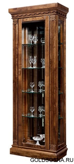 Шкаф с витриной Ривьера ГМ 5801; 5801-01