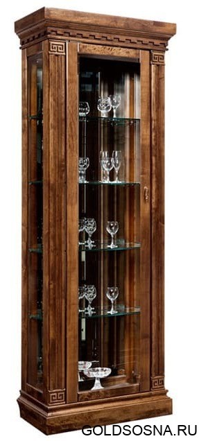 Шкаф с витриной Ривьера ГМ 5801; 5801-01