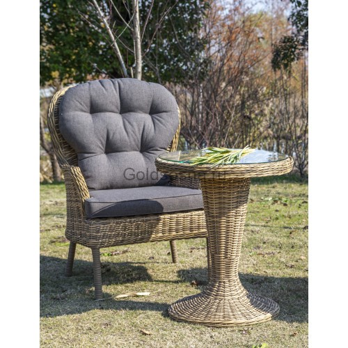 Круглый стол Леванте, соломенный