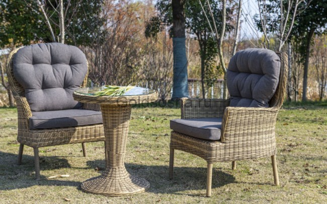 Круглый стол Леванте, соломенный