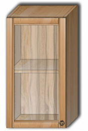 Шкаф навесной со стеклом Гретта 35