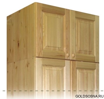 Антресольная секция 2-х дверная Оскар-2