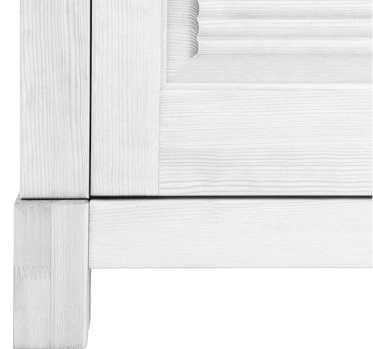 Шкаф для посуды Рауна 10 (белый воск УКВ)