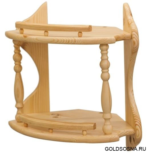 Полка угловая 2-ая (с балясинами) П-Уг бал\2 Полка угловая 2-ая (с балясинами) П-Уг бал\2